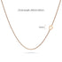 Bold Alphabet Letter Initial Charm Necklace in Rose Gold Tone